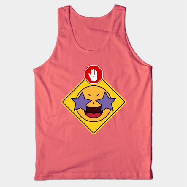 Alert Warning Facial Emoji Expressions #19 Tank Top by classic-d-shop